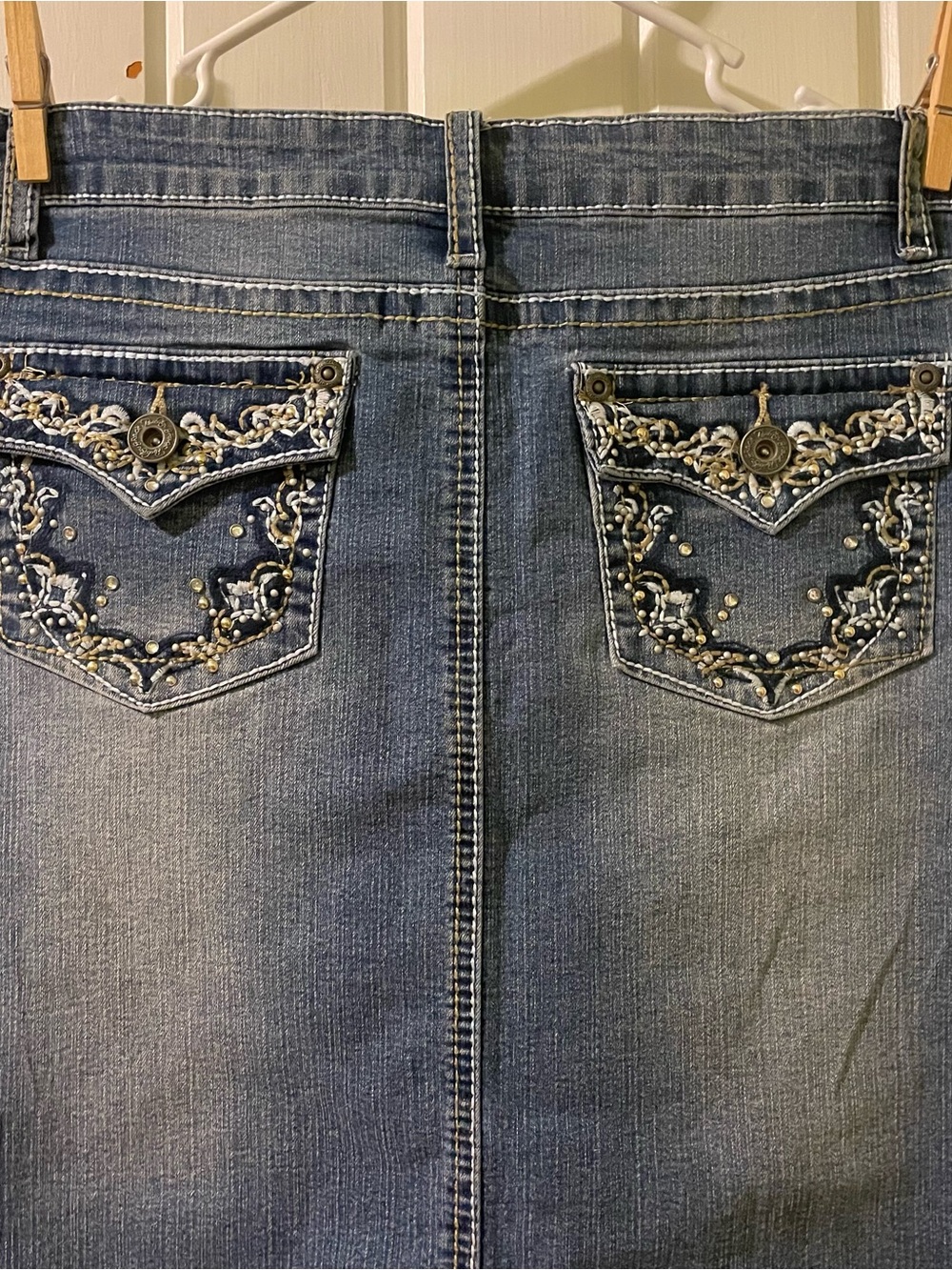 Revolution by Revolt Y2K midi Jean skirt-junior size 16 NWT - Picture 2 of 9